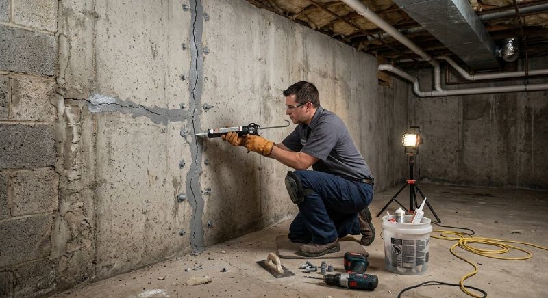 Basement Crack Repair in Enterprise, AL