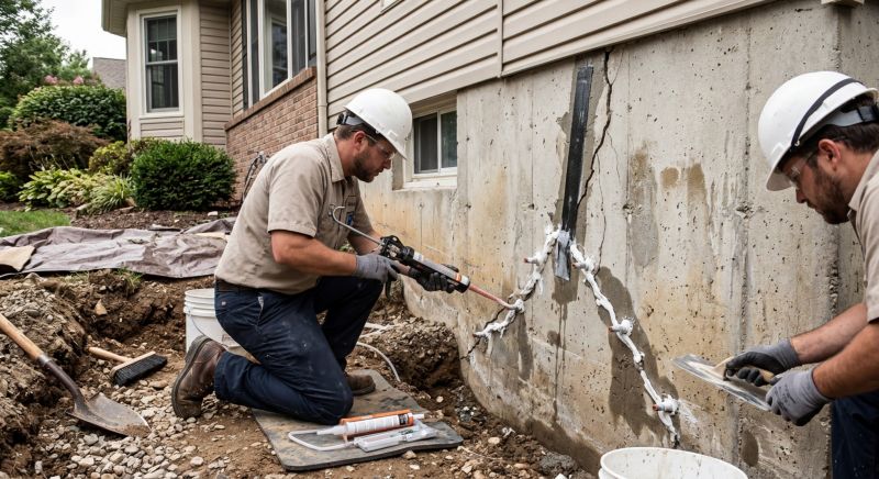 Foundation Crack Sealing in Enterprise, AL
