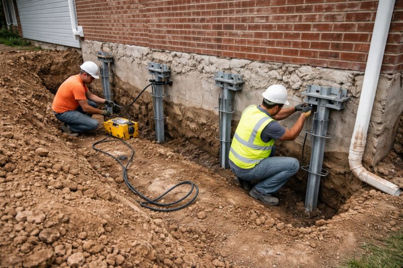 Helical Piers Installation in Enterprise, AL