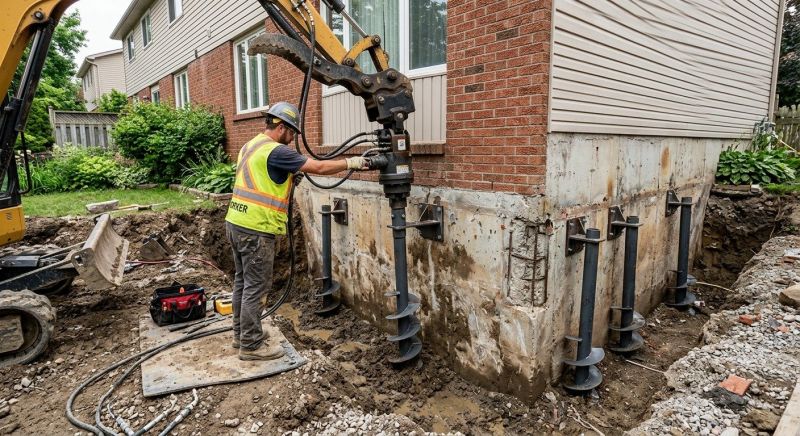 Helical Pile Installation in Enterprise, AL