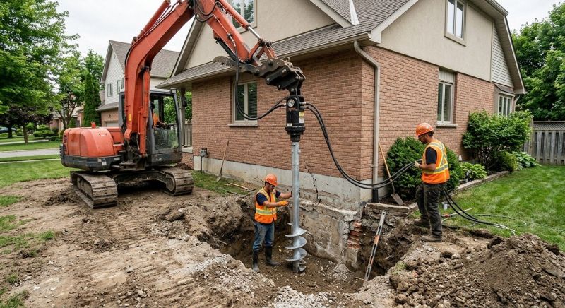 Helical Pile Installation in Enterprise, AL