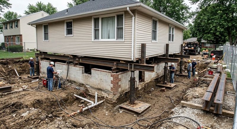 Sinking Foundation Lifting in Enterprise, AL